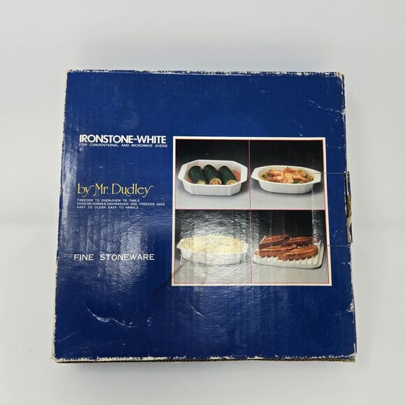 Mr. Dudley Ironstone White Quiche Dish for Microwave‎ Conventional Ovens 8" D - Picture 8 of 9
